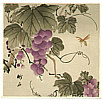 Chikuseki active ca. 1900 - Grape and Wasp - artelino Art Auctions. Chikuseki active ca. 1900 - Grape and Wasp