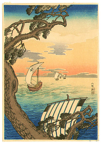 Hiroaki Takahashi 1871-1945 - Coming Ships - artelino Art Auctions. Hiroaki Takahashi 1871-1945 - Coming Ships