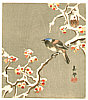 Biho Takahashi 1873-? - Bird on Snow Covered Berry Branch - artelino Art Auctions. Biho Takahashi 1873-? - Bird on Snow Covered Berry Branch