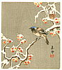 Biho Takahashi 1873-? - Bird on Snow Covered Berry Branch - artelino Art Auctions. Biho Takahashi 1873-? - Bird on Snow Covered Berry Branch