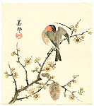 Biho Takahashi 1873-? - Bird on Branch - artelino Art Auctions. Biho Takahashi 1873-? - Bird on Branch