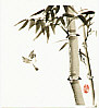 Nisaburo Ito 1910-1988 - Sparrow and Bamboo - artelino Art Auctions. Nisaburo Ito 1910-1988 - Sparrow and Bamboo