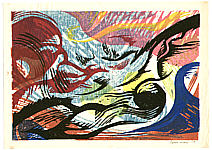 Yasu Mori born 1922 - Abstract Wave - artelino Art Auctions. Yasu Mori born 1922 - Abstract Wave