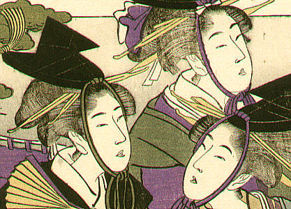 Utamaro Kitagawa 1750-1806 - Cranes Flying Away