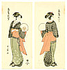 Utamaro Kitagawa 1750-1806 - Ohisa (front-back portrait) - artelino Art Auctions. Utamaro Kitagawa 1750-1806 - Ohisa (front-back portrait)