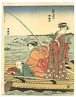 Shuncho Katsukawa active ca. 1780-1795 - Fishing Day - artelino Art Auctions. Shuncho Katsukawa active ca. 1780-1795 - Fishing Day
