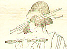 Utamaro Kitagawa 1750-1806 - Flute Player Key-block Prints - artelino Art Auctions. Utamaro Kitagawa 1750-1806 - Flute Player Key-block Prints