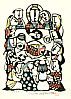 Sadao Watanabe 1913-1996 - Last Supper - Story of the Bible - artelino Art Auctions. Sadao Watanabe 1913-1996 - Last Supper - Story of the Bible