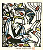 Sadao Watanabe 1913-1996 - Bird and Jesus - Story of the Bible - artelino Art Auctions. Sadao Watanabe 1913-1996 - Bird and Jesus - Story of the Bible