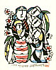 Sadao Watanabe 1913-1996 - Holy Mother and Child - Story of the Bible - artelino Art Auctions. Sadao Watanabe 1913-1996 - Holy Mother and Child - Story of the Bible