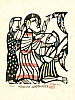 Sadao Watanabe 1913-1996 - Jesus Cures the Blind - Story of the Bible - artelino Art Auctions. Sadao Watanabe 1913-1996 - Jesus Cures the Blind - Story of the Bible