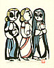 Sadao Watanabe 1913-1996 - Morning After the Resurrection - Story of the Bible - artelino Art Auctions. Sadao Watanabe 1913-1996 - Morning After the Resurrection - Story of the Bible