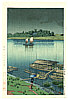 Hasui Kawase 1883-1957 - Arakawa River in May Rain - artelino Art Auctions. Hasui Kawase 1883-1957 - Arakawa River in May Rain