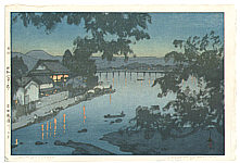 Hiroshi Yoshida 1876-1950 - Chikugo River (Jizuri) - artelino Art Auctions. Hiroshi Yoshida 1876-1950 - Chikugo River (Jizuri)