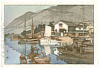 Hiroshi Yoshida 1876-1950 - Harbor in Tomonoura (Jizuri) - artelino Art Auctions. Hiroshi Yoshida 1876-1950 - Harbor in Tomonoura (Jizuri)