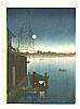 Eijiro Kobayashi active 1930's - Evening Cool on Sumida - artelino Art Auctions. Eijiro Kobayashi active 1930's - Evening Cool on Sumida