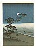 Yoshimune Arai 1873-1945 - Suma Beach at Night - artelino Art Auctions. Yoshimune Arai 1873-1945 - Suma Beach at Night