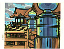 Clifton Karhu born 1927 - Kiyomizu Temple - artelino Art Auctions. Clifton Karhu born 1927 - Kiyomizu Temple
