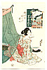 Eisen Ikeda 1790-1848 - Bijin and Mosquito Net (re-carved) - artelino Art Auctions. Eisen Ikeda 1790-1848 - Bijin and Mosquito Net (re-carved)