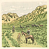 Senpan Maekawa 1888-1960 - Aso ( Hot Spring Notes Continued) - artelino Art Auctions. Senpan Maekawa 1888-1960 - Aso ( Hot Spring Notes Continued)