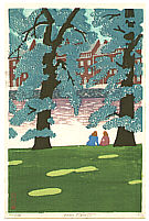 Yasu Kato born 1907 - Tree Shades (limited edition) - artelino Art Auctions. Yasu Kato born 1907 - Tree Shades (limited edition)