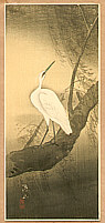 Sozan Ito 1884-? - White Egret - artelino Art Auctions. Sozan Ito 1884-? - White Egret