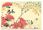 Hiroaki Takahashi 1871-1945 - Azalea and Yellow Flowers (post card size) - artelino Art Auctions. Hiroaki Takahashi 1871-1945 - Azalea and Yellow Flowers (post card size)