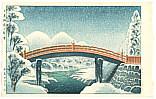 Gihachiro Okuyama 1907-1981 - Sacred Bridge at Nikko - artelino Art Auctions. Gihachiro Okuyama 1907-1981 - Sacred Bridge at Nikko