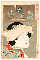 Chikanobu Toyohara 1838-1912 - Tenji - Jidai Kagami - artelino Art Auctions. Chikanobu Toyohara 1838-1912 - Tenji - Jidai Kagami