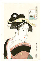 Utamaro Kitagawa 1750-1806 - Beauty Okita - artelino Art Auctions. Utamaro Kitagawa 1750-1806 - Beauty Okita