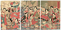 Chikanobu Toyohara 1838-1912 - Tea Party - Meiji Emperor and Empress - artelino Art Auctions. Chikanobu Toyohara 1838-1912 - Tea Party - Meiji Emperor and Empress