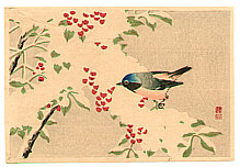 Sozan Ito 1884-? - Bird on a Snow Covered Branch - artelino Art Auctions. Sozan Ito 1884-? - Bird on a Snow Covered Branch
