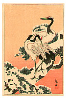 Sozan Ito 1884-? - Cranes on Snowy Pine Branch - artelino Art Auctions. Sozan Ito 1884-? - Cranes on Snowy Pine Branch