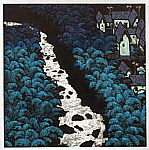Shi Yi born 1939 - Moonlight over the Stream