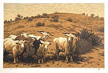 Li Yanpeng born 1958 - Goats on the Sandhill - artelino Art Auctions. Li Yanpeng born 1958 - Goats on the Sandhill