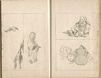 Gekko Ogata 1859-1920 - Sketches by Gekko - Irohabiki Gekko Manga Vol.5 of 1st Set (e-hon: First Edition) - artelino Art Auctions. Gekko Ogata 1859-1920 - Sketches by Gekko - Irohabiki Gekko Manga Vol.5 of 1st Set (e-hon: First Edition)