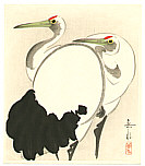 Gakusui Ide 1899-1992 - Two Cranes (early edition) - artelino Art Auctions. Gakusui Ide 1899-1992 - Two Cranes (early edition)