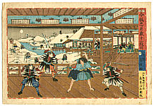 Fusatane Utagawa active ca. 1850s-90s - 47 Ronin - Chushingura Act 11 - artelino Art Auctions. Fusatane Utagawa active ca. 1850s-90s - 47 Ronin - Chushingura Act 11