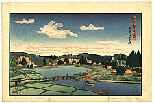 Gihachiro Okuyama 1907-1981 - Akaura - Noto Shin Nanao Hakkei - artelino Art Auctions. Gihachiro Okuyama 1907-1981 - Akaura - Noto Shin Nanao Hakkei