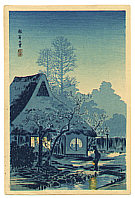 Hiroaki Takahashi 1871-1945 - Country House at Negishi - artelino Art Auctions. Hiroaki Takahashi 1871-1945 - Country House at Negishi