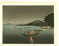Yoshimune Arai 1873-1945 - Cormorant Fishing - artelino Art Auctions. Yoshimune Arai 1873-1945 - Cormorant Fishing