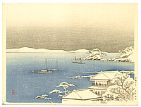 Yoshimune Arai 1873-1945 - Snowy River - artelino Art Auctions. Yoshimune Arai 1873-1945 - Snowy River