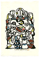 Sadao Watanabe 1913-1996 - Last Supper - Story of the Bible - artelino Art Auctions. Sadao Watanabe 1913-1996 - Last Supper - Story of the Bible