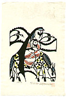 Sadao Watanabe 1913-1996 - Holy Mother and Child - Story of the Bible - artelino Art Auctions. Sadao Watanabe 1913-1996 - Holy Mother and Child - Story of the Bible