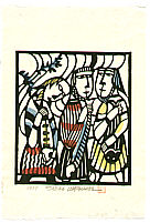 Sadao Watanabe 1913-1996 - Fishermen - Story of the Bible - artelino Art Auctions. Sadao Watanabe 1913-1996 - Fishermen - Story of the Bible