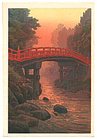 Yuhan Ito active 1930s - Sacred Bridge in Nikko - artelino Art Auctions. Yuhan Ito active 1930s - Sacred Bridge in Nikko
