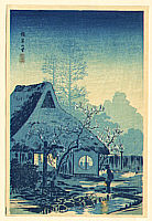 Hiroaki Takahashi 1871-1945 - Country House at Negishi - artelino Art Auctions. Hiroaki Takahashi 1871-1945 - Country House at Negishi