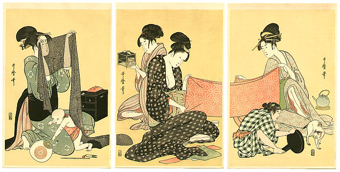Utamaro Kitagawa 1750-1806 - Sewing