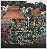 Shi Yi born 1939 - Houses in Flowering Shrubs