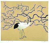 Hao Boyi born 1938 - Almond Flower and Cranes